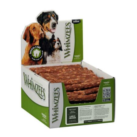 PARAGON 7.1 lbs Whimzees Veggie Sausage Large Vegetarian Dog Chews 154030